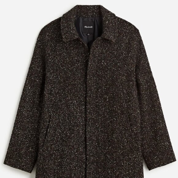 Madewell Raglan-Sleeve Topcoat in Italian Fabric - Picture 3 of 4